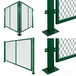 二重ワイヤーメッシュフェンスパネル PVCコーティング金属フェンス 8フィート屋外セキュリティバリア 庭、工場、太陽光発電所、群集制御用 - Product Image 3