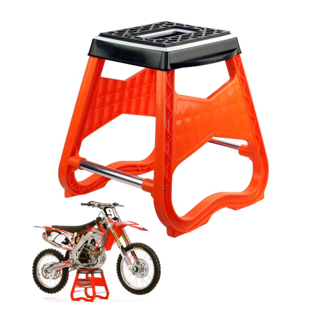 ダートバイク用ユニバーサル修理リフトスツール（ブラック/レッド）