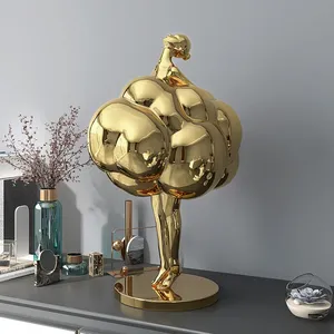 Scultura di Ballerina Personalizzata all'Ingrosso, Decorazione Artistica per Soggiorno, Ornamento Moderno da Scrivania, Arredamento per la Casa - Product Image 2