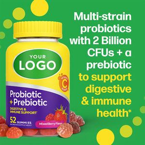 Vigo <span class=keywords><strong>OEM</strong></span> Probiyotik ve Prebiyotik Jelibonlar Karışık Meyve Aromalı Sindirim Destekleyici Besin Takviyesi - Product Image 2