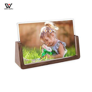 Logo personalizzato regalo di laurea di compleanno artigianato in legno supporto per Stent a forma di U supporto per foto in legno - Product Image 6