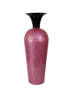 Jarrón de piso decorativo de esmalte de lujo de Metal, maceta de piso alto única grande, colección inteligente moderna, jarrones de flores, jarrones de decoración artística para el hogar - Product Image 1