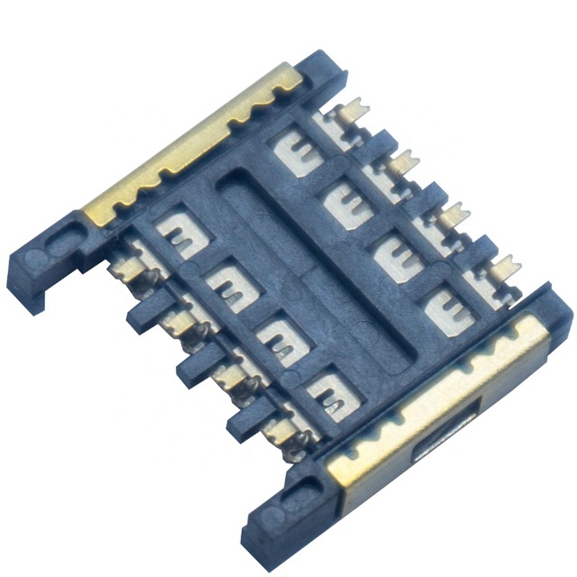 Micro Sim Card Connector Push Pull Type 2.4H