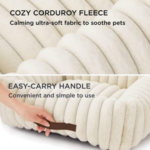 <span class=keywords><strong>Coussin</strong></span> pour animaux de compagnie en velours côtelé, matelas apaisant de haute qualité, housse lavable, lit pour <span class=keywords><strong>chien</strong></span> - Product Image 3