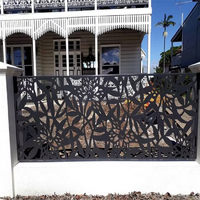 Valla de Aluminio Moderna con Listones para Privacidad, Ideal para Jardín, Patio o Proyectos de Portones
