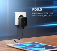 Cargador de Pared Portátil Tommox de 45W GaN, Tipo-C PD, Plegable, Enchufe EU/KR, Adaptador de Carga Rápida USB C para iPad/Tablet/Teléfono