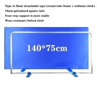 OEM Haute Qualité 75*140cm Rectangle 420D Oxofrd Tissu Tennis De Table Baffle Barrière Surround Bloc pour Match