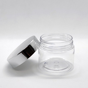 Wall With Lid 10g 20g 30g 50g 100g Double Wall Cosmetic Plastic Jars For Skin Care With Meital Gold Lid