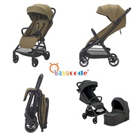 Poussette bébé 3 en 1 durable, format cabine, pliable automatiquement, pour nourrisson, tout-petit, siège auto, landau de voyage pour nouveau-né