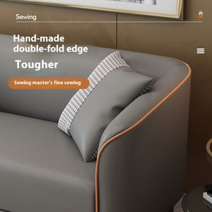 Canapé simple, double ou triple de luxe pour petits appartements, nouvelle technologie de tissu pour un salon simple et accessible - Product Image 4