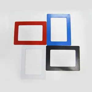 रेफ्रिजरेटर मैग्नेट फोटो फ्रेम कस्टम आकार बिक्री के लिए चुंबकीय विभिन्न रंग पकड़े फोटो चित्र फ़्रेम