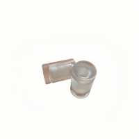Transparent Acrylic PC Cylinder Advertising Nail Fasteners 19mm Bolt Length 5mm Thickness Polished Finish Fully Threaded One Way