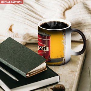 Mug Magique Révélateur de Chaleur Noël Surprise Noir Givré 11oz en Céramique - Product Image 3