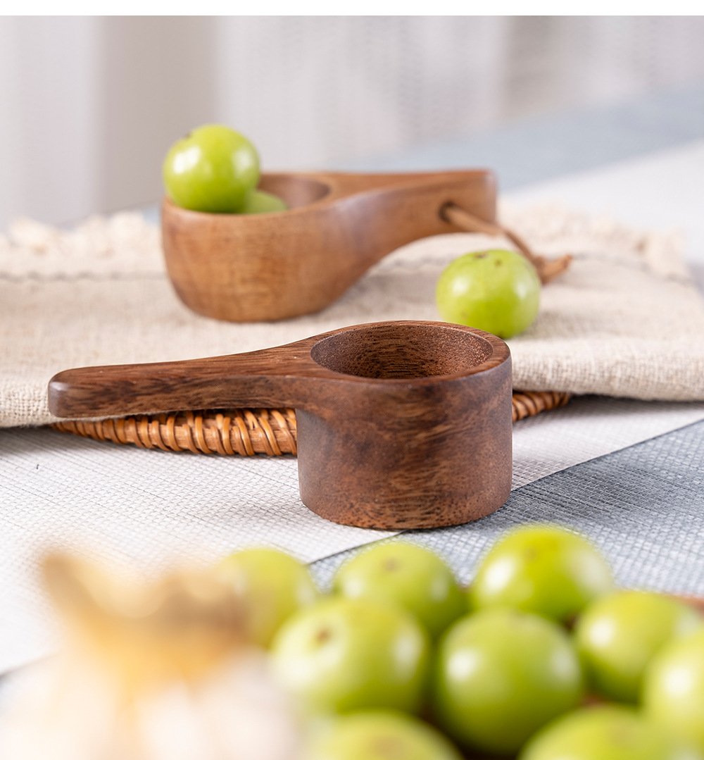 Wuyung Acacia Wooden Wide-Mouth Cups Charcoal-Baked Hand-Fired Custom Logo Option 200ml Eco-Friendly Tableware · image 5