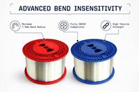 Serat Optik G657A2 Low Bend Loss Single Mode untuk Kabel FTTH Dalam Ruangan