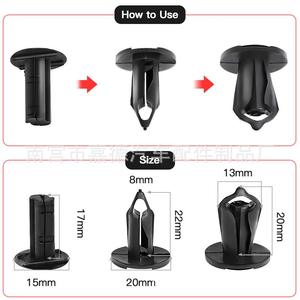 Auto Fastener <b>Clips</b> 13mm 17mm 20mm For Audi Honda Buick Ford Toyota <b>Bumper</b> Trunk Fender Lining Repair Replacement - Product Image 1