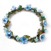 Bandeau de cheveux floral de style bohème tendance, accessoires de cheveux de mariée pour mariage, bandeau de fleurs, diadème, couronne de fleurs artificielles