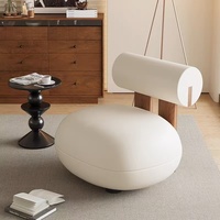 Fauteuils d'appoint de salon modernes au design nordique en bois gris avec couvertures en velours pour bar de hall d'hôtel meubles de salon de loisirs