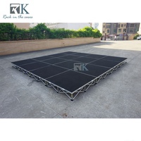 Plateforme de scène multi-hauteurs de 20 cm à 100 cm, installation rapide, scène portable