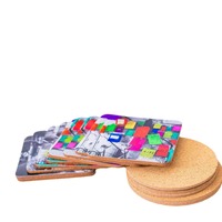 Tapis et sous-verres en bois de formes irrégulières, en vrac, écologiques, réutilisables, pour la décoration de table à la maison, options cadeaux