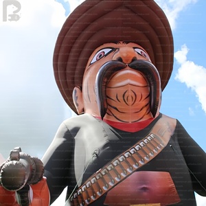 Mascotte gonflable géante de cowboy bandit western, personnage de dessin animé, pour publicité, idéale pour les carnavals ou centres commerciaux sur le thème du Far West - Product Image 4