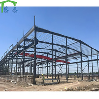 Structure de charpente en acier à poutre en H, entrepôt de poteau de conception fabriqué, grange, atelier industriel, treillis de toit, entrepôt de structure de hangar en acier