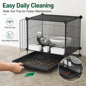 Cage à pigeons personnalisée en gros, grande, empilable, mobile, en fil métallique, avec cloison, pour l'élevage de pigeons - Product Image 4