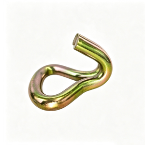 ตะขอเกี่ยวลวดคู่แบบเหล็กกล้าคาร์บอนชุบสังกะสีเหลือง ยี่ห้อ Double J Hook จากเวียดนาม สำหรับสายรัดสินค้าแบบ Ratchet - Product Image 3