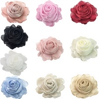 Accessoires de mode quatre saisons BHD8 : Collier et accessoires vestimentaires DIY en rose vif à bords brûlés de 8 cm