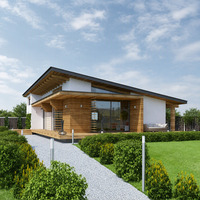 Villa préfabriquée de luxe en acier léger de haute qualité