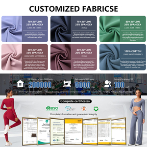 Conjunto de Yoga de 2 Piezas para Mujer, Talla Grande, Top Deportivo con Cuello Halter y Detalle Cruzado en la Parte Delantera, Leggings de Cintura Alta y Largo Completo, Transpirable y Ligero - Product Image 3