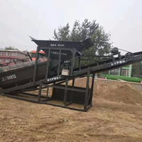 Grande machine de criblage de sable, crible vibrant pour le calibrage du sable, machine mobile de criblage de sable et de gravier à tambour avec moteur diesel