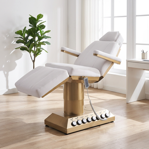 Lit d'extension de cils électrique réglable le plus vendu avec système à 4 moteurs, lit de soin esthétique pour salon et centre de spa - Product Image 1