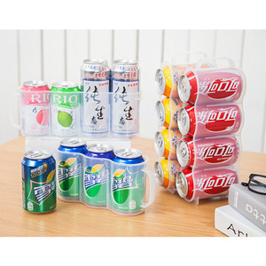 Amazon top seller Home accessories PP Four cans Sundries Holder Beer Soda Can Kitchen Fridge Space Saving Organization Rack