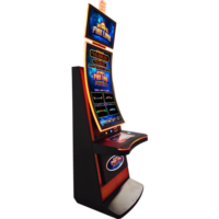 Gabinete de Juego Giratorio Ajustable con Monedas para Entretenimiento Interior, Metálico, 1 Español, Japonés
