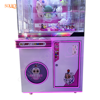 SOURE Machine à poupées de luxe en acier inoxydable et acrylique, jeu d'arcade coloré à monnayeur sur le thème du ciel, pour centre commercial, FEC et centre de divertissement