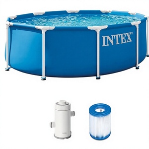 <span class=keywords><strong>Piscine</strong></span> hors sol <span class=keywords><strong>Intex</strong></span> avec structure métallique 10 pieds x 30 pouces avec pompe |   Cartouche filtrante 28201EP 330 GPH incluse - Product Image 1