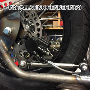 GOOFIT Ensemble de frein arrière de moto Maître-cylindre de remplacement de l'étrier pour SSR 125cc 110cc Pit <span class=keywords><strong>Dirt</strong></span> Bike Scooter chinois - Product Image 6