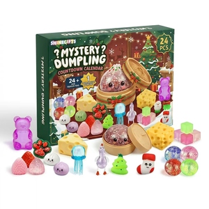 Hot <b>Sale</b> 2026 Christmas <b>Advent</b> <b>Calendar</b> Kids Version 24 Days Surprise Mysterious Blind Box Soft TPR Mochi Fudge Toy Set - Product Image 1
