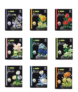 Bloques de Construcción de Flores, Regalo para el Día de San Valentín, Ramo de Flores Eternas, Regalo para Adultos y Niños, Juego de Bloques de Construcción Educativos - Product Image 4