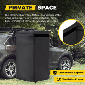 Tenda da Campeggio per Auto con Doccia e WC, Facile da Montare, Altezza Regolabile, Doppio Strato in Poliestere, per Tutte le Stagioni - Product Image 3