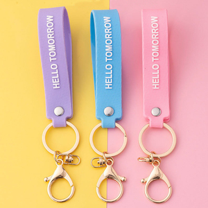 Porte-clés en PVC souple en caoutchouc de silicone personnalisable Cadeau promotionnel avec logo d'entreprise Porte-clés de forme quelconque pour mousquetons - Product Image 5