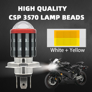 Voor Infitary Fabriek <span class=keywords><strong>Dual</strong></span> <span class=keywords><strong>Color</strong></span> <span class=keywords><strong>H4</strong></span> Led Koplamp Projector Hot Selling Auto & Motorfiets Verlichtingssysteem Led Gloeilamp Accessoire - Product Image 5