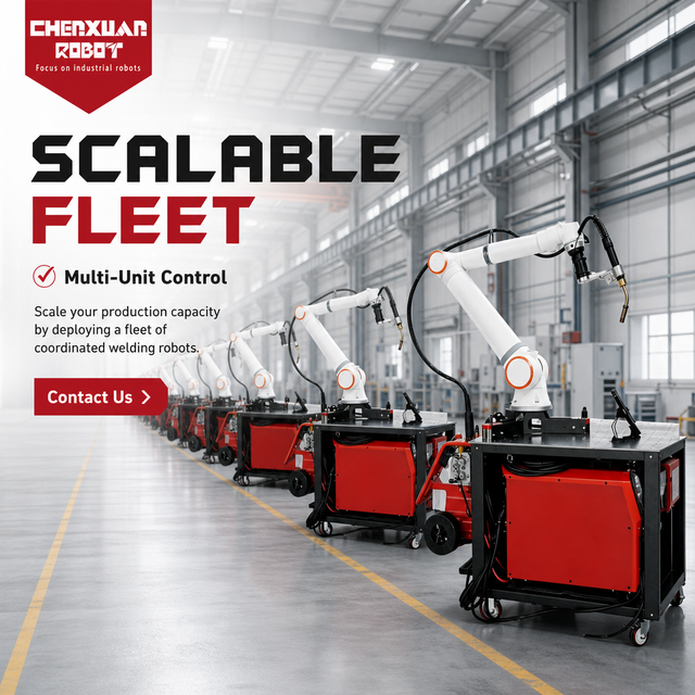 Collaborative  Welding  Trolley, Automatic Mobile Welding Cart for Workshop Welding Robot Station