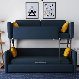 <span class=keywords><strong>Lit</strong></span> superposé pliable pour enfants, meubles de chambre à coucher pour petits espaces, appartement minuscule, meubles modernes - Product Image 3