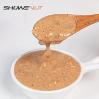 SHOWENUT Beurre de Noix Mélangé Premium avec Pistaches en Morceaux, Préparation Classique Prête à Consommer pour Petit-Déjeuner Sain, 30 Bouteilles par Carton