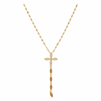 Collier pendentif croix gothique, collier ras du cou à franges multicouches pour femmes, style grunge audacieux