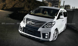 Parachoques delantero para TOYOTA ALPHARD 2012-2014 20 series Facelift AH20 ADM Style Material de fibra de vidrio sin pintar - Product Image 4