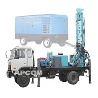 APCOM 350m 450m Machine de forage mobile de puits d'eau Camion monté sur une plate-forme rotative Noyau de 600mm de diamètre comprenant un moteur de pompe