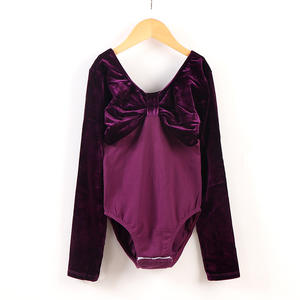 Gaun dansa lengan panjang anak perempuan, gaun dansa rok balet klasik - Product Image 2